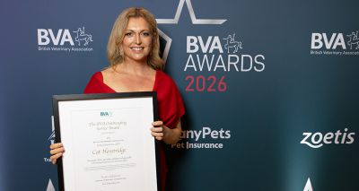 Cat the Vet receives BVA Outstanding Service Award